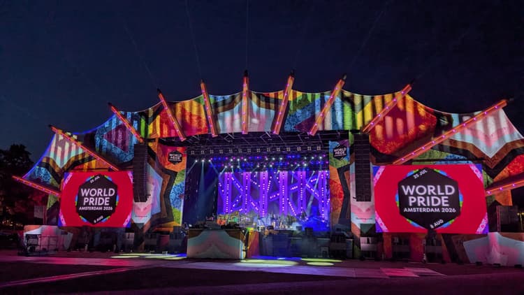 WorldPride Amsterdam 2026 stage
